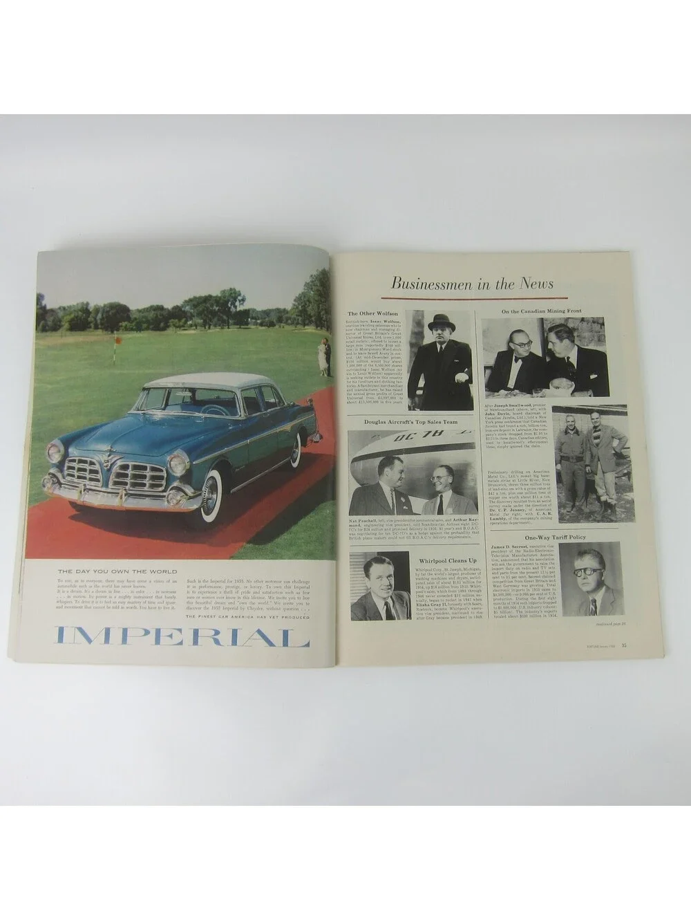 Vintage FORTUNE Magazine January 1955 American Breakthrough, Anaconda Copper